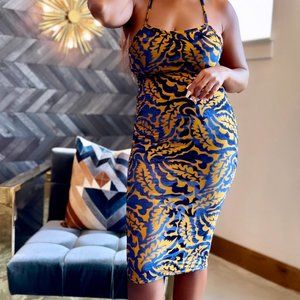 Velvet Crush Stretch Midi Dress